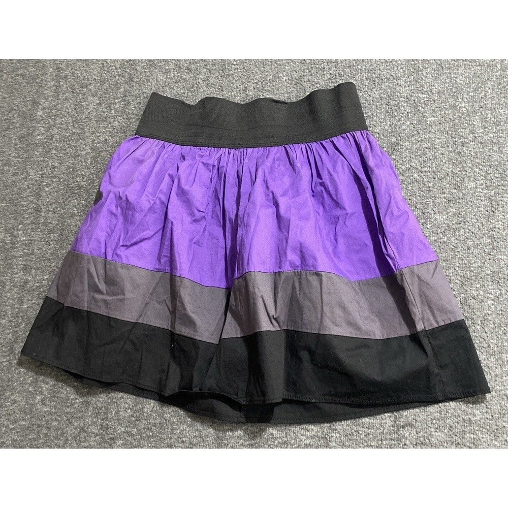Max Rave Skater Skirt Multicolor Circle Mini Junior's Size L